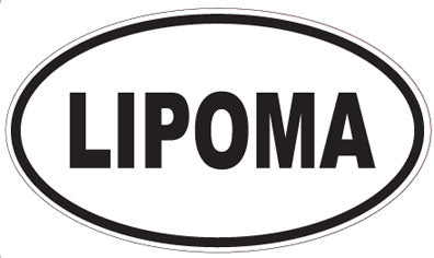 LIPOMA - Oval Sticker
