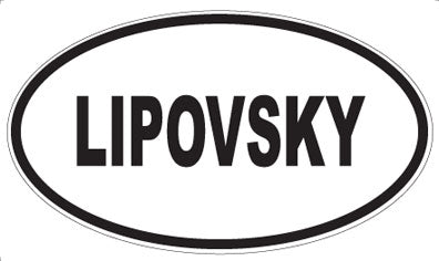LIPOVSKY - Oval Sticker