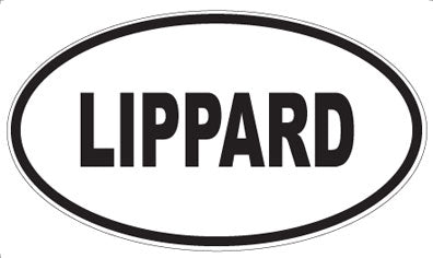 LIPPARD - Oval Sticker