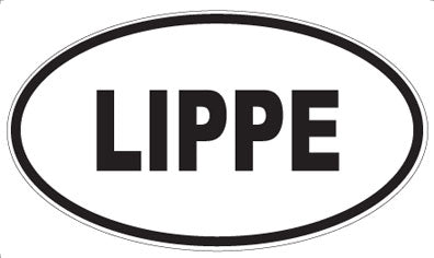LIPPE - Oval Sticker
