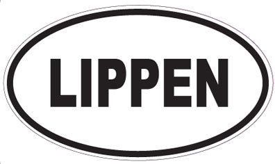 LIPPEN - Oval Sticker