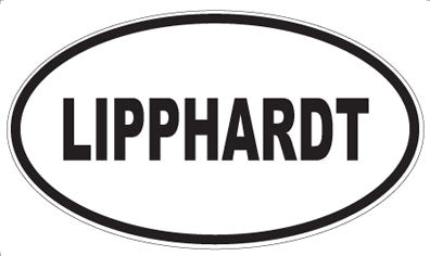 LIPPHARDT - Oval Sticker