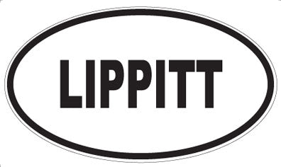 LIPPITT - Oval Sticker