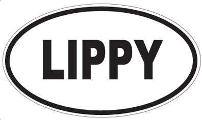 LIPPY - Oval Sticker