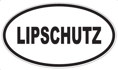 LIPSCHUTZ - Oval Sticker