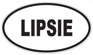 LIPSIE - Oval Sticker