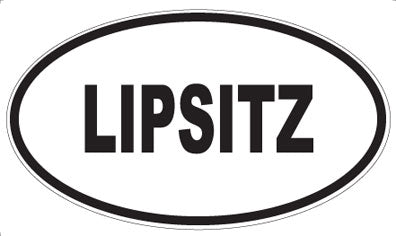 LIPSITZ - Oval Sticker