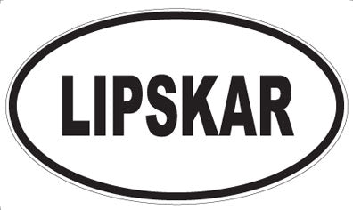 LIPSKAR - Oval Sticker