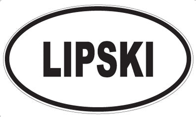 LIPSKI - Oval Sticker