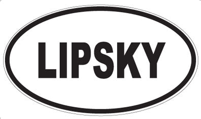 LIPSKY - Oval Magnet