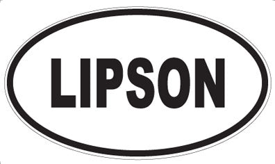 LIPSON - Oval Magnet