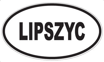 LIPSZYC - Oval Sticker