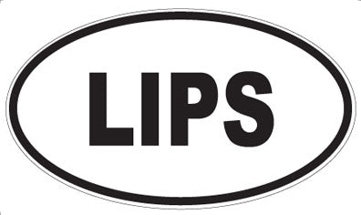 LIPS - Oval Magnet