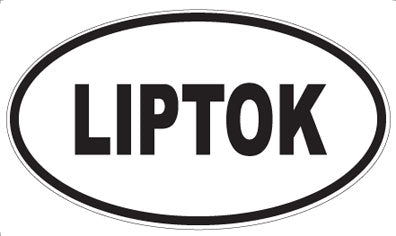 LIPTOK - Oval Sticker