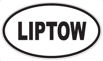 LIPTOW - Oval Sticker