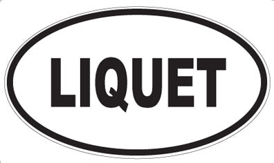 LIQUET - Oval Sticker