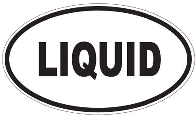 LIQUID - Oval Sticker