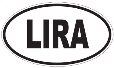LIRA - Oval Sticker