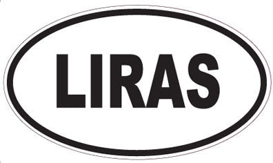 LIRAS - Oval Sticker