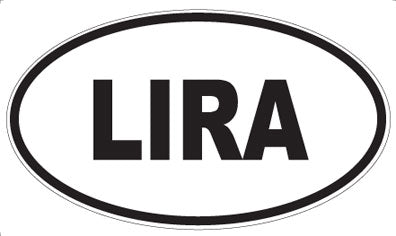 LIRA - Oval Magnet