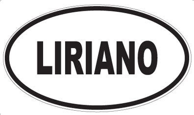 LIRIANO - Oval Sticker
