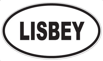 LISBEY - Oval Sticker
