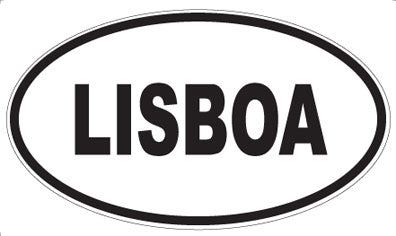 LISBOA - Oval Magnet