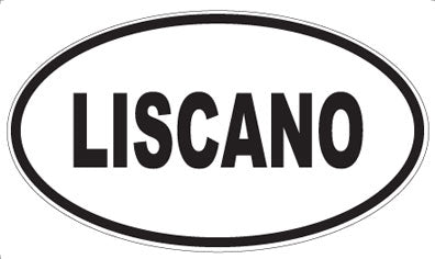LISCANO - Oval Sticker