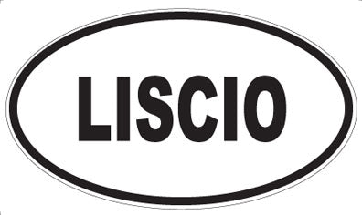 LISCIO - Oval Sticker