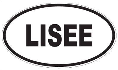 LISEE - Oval Sticker