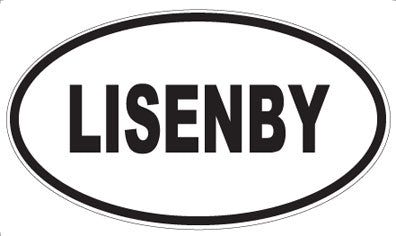 LISENBY - Oval Sticker