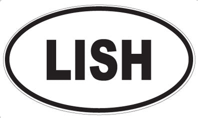 LISH - Oval Sticker