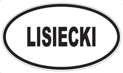 LISIECKI - Oval Sticker