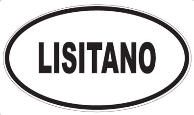 LISITANO - Oval Sticker