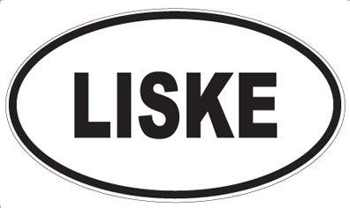 LISKE - Oval Sticker