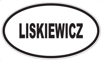 LISKIEWICZ - Oval Sticker