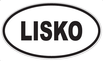 LISKO - Oval Sticker