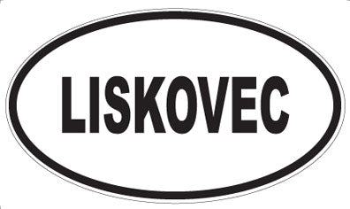 LISKOVEC - Oval Sticker