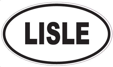 LISLE - Oval Sticker