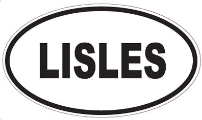 LISLES - Oval Sticker
