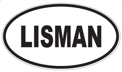 LISMAN - Oval Sticker
