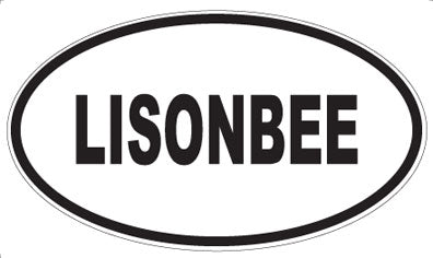 LISONBEE - Oval Sticker