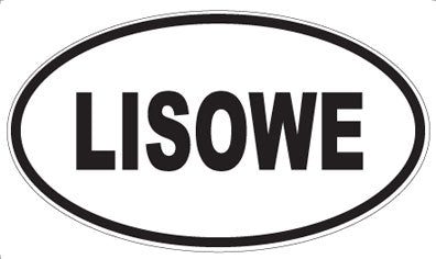 LISOWE - Oval Sticker