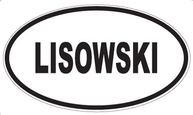 LISOWSKI - Oval Sticker