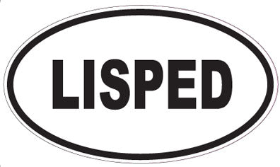 LISPED - Oval Sticker