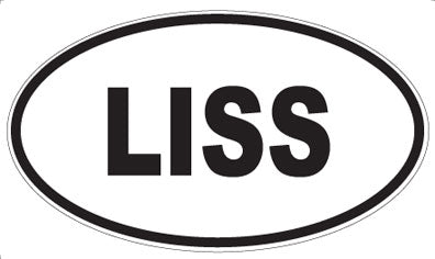 LISS - Oval Sticker