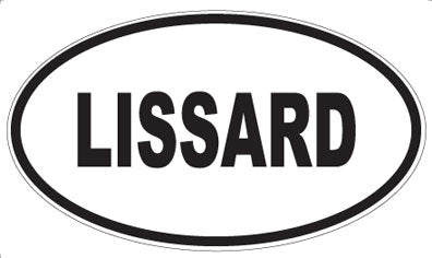 LISSARD - Oval Sticker