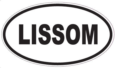 LISSOM - Oval Sticker