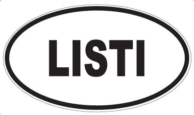 LISTI - Oval Magnet