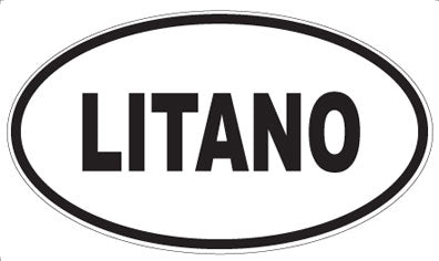 LITANO - Oval Sticker
